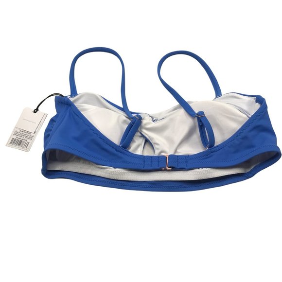 Shade And Shore Women's Size Medium 8-10 Twist Front Keyhole Bralette Bikini New - Picture 2 of 16
